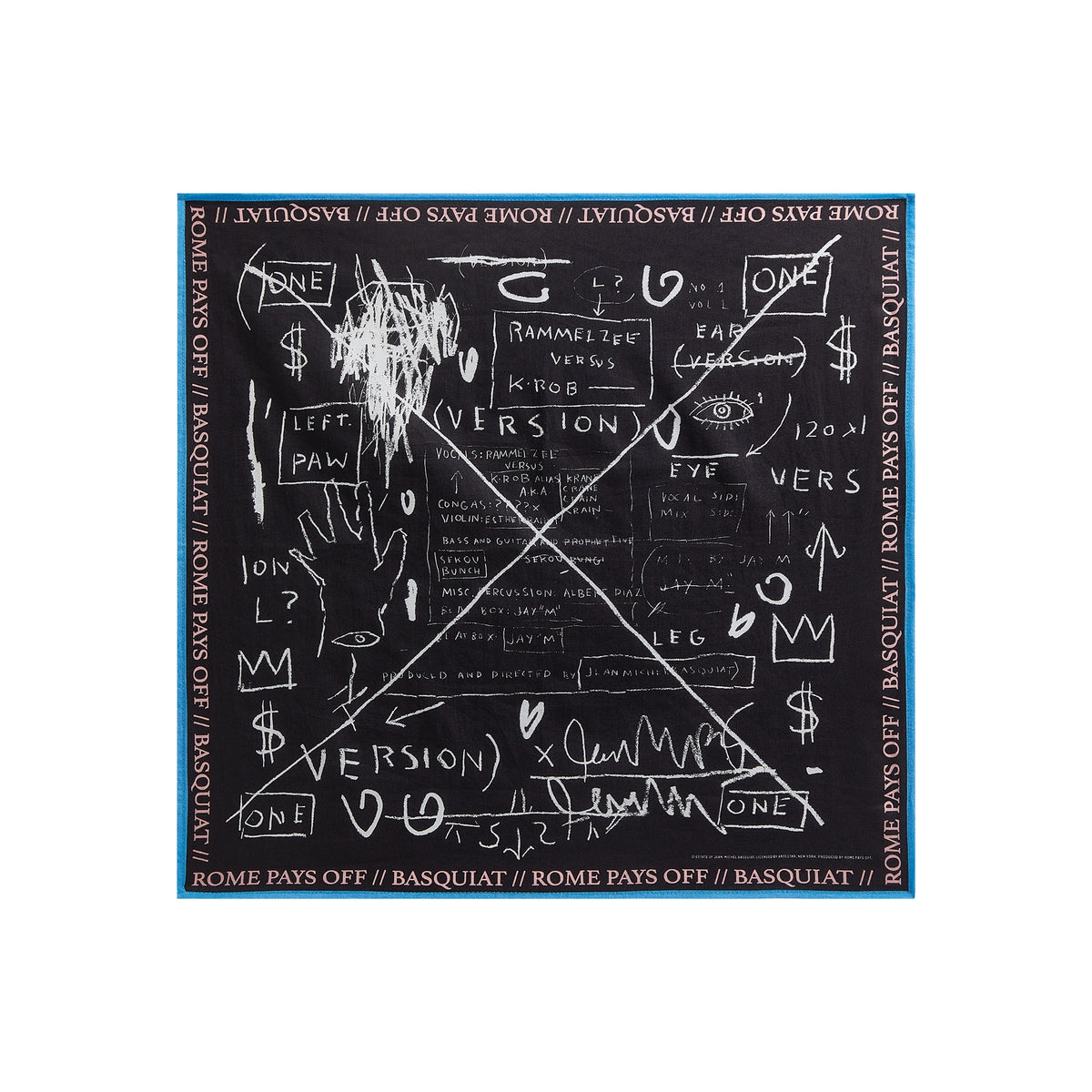 Jean-Michel Basquiat Beat Bop Bandana