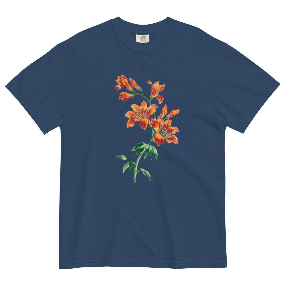 Orange Tiger Lily Flower Shirt