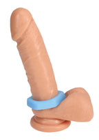 Rock Solid The Cog Silicone Cock Ring - Blue