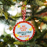 Ducks in A Row Needlepoint Ornament