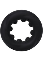 Rock Solid The Twist Silicone Cock Ring - Black