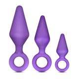 Luxe Candy Rimmer Kit Purple Anal Plug With Handle