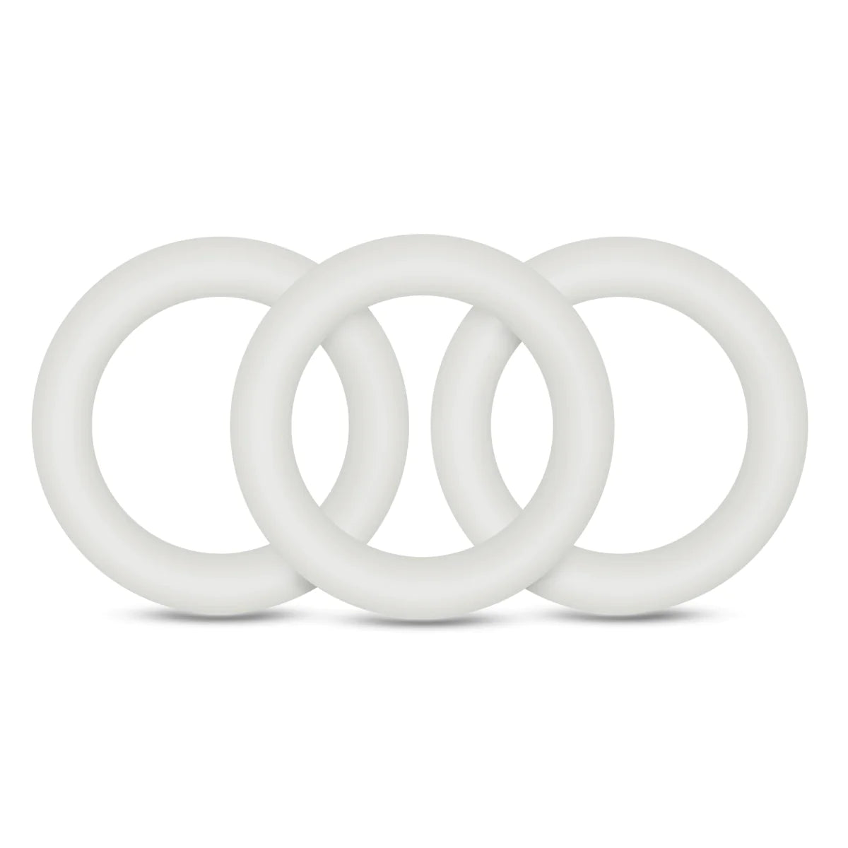 Performance VS2: Glow In The Dark White Small Penis Rings 3-Pack