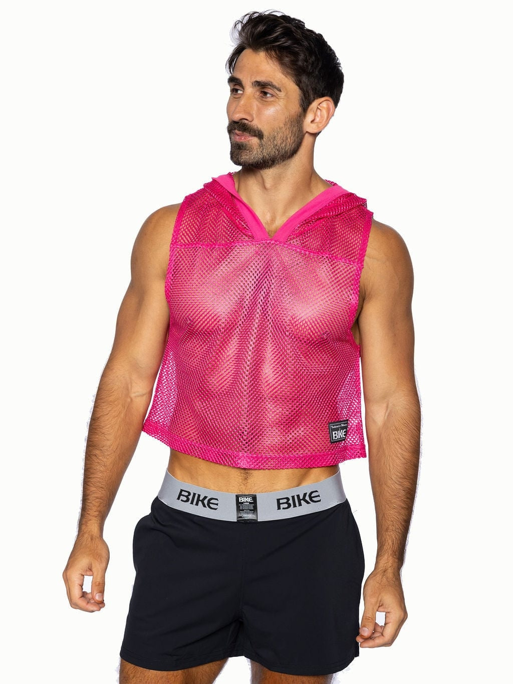 BIKE Hooded Sleeveless Practice Jersey - Hot Pink
