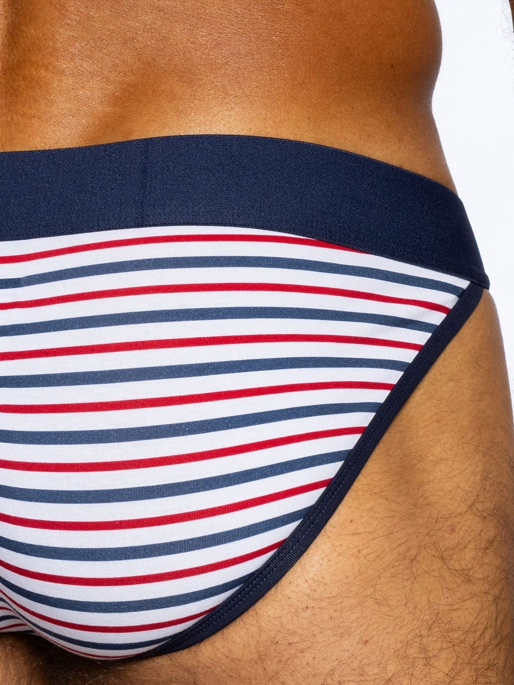 BIKE Stretch Cotton Jock Brief - Sailor Stripe