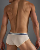 TEAMM8 Racer Mesh Brief - Ecru