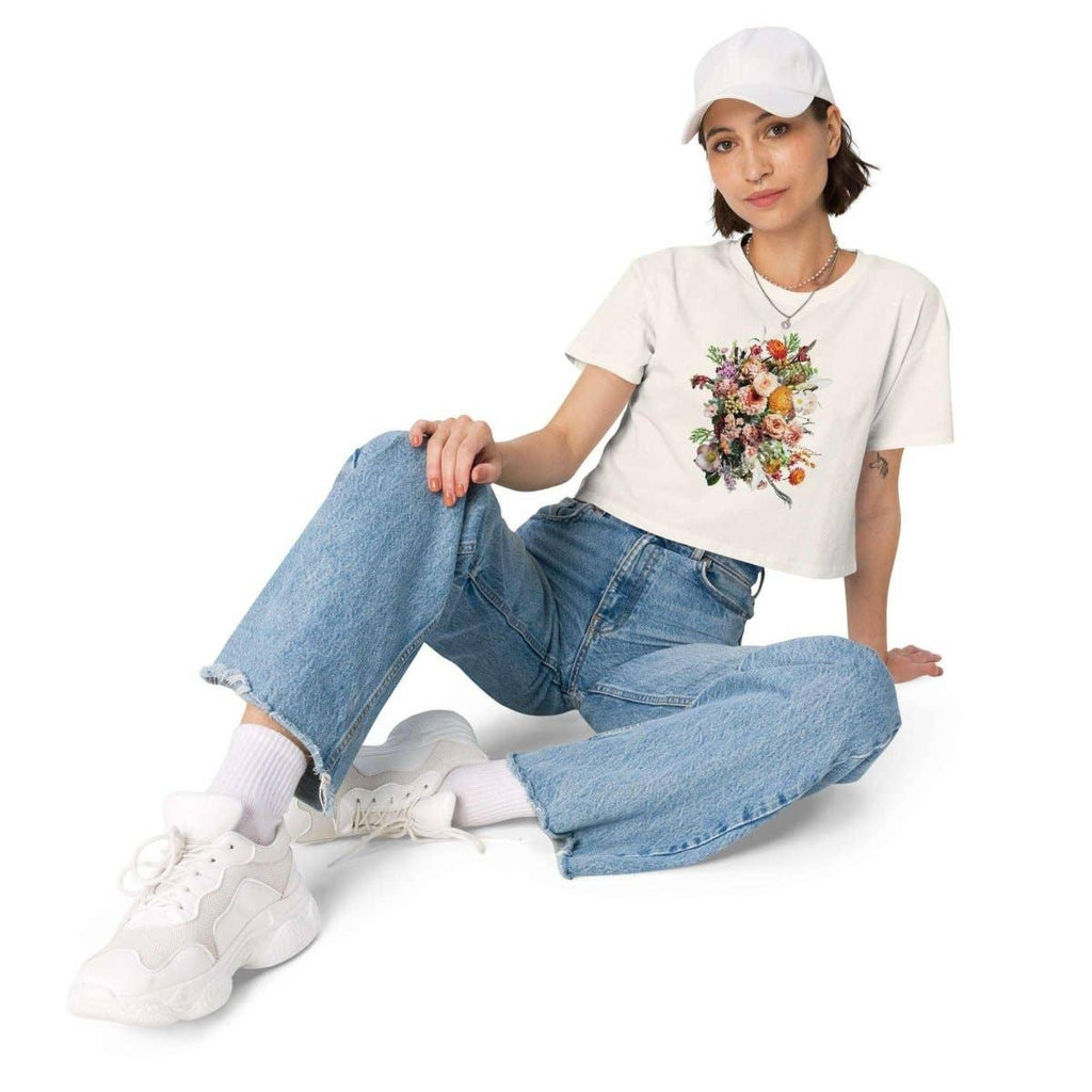 Flower Bunch Crop Top Shirt