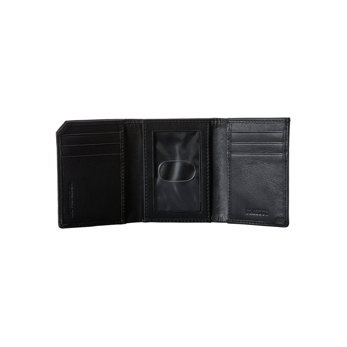 PLAYBOY Men's Milled Trifold Wallet