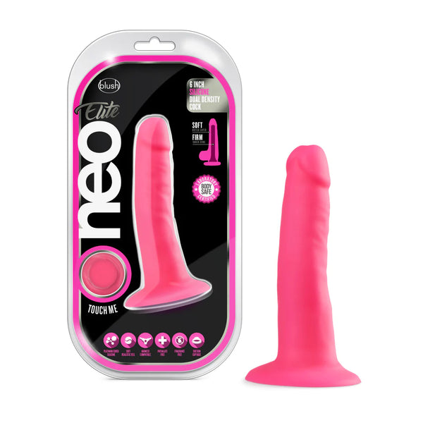 Neo Elite Neon Pink 5.5-Inch Long Dildo
