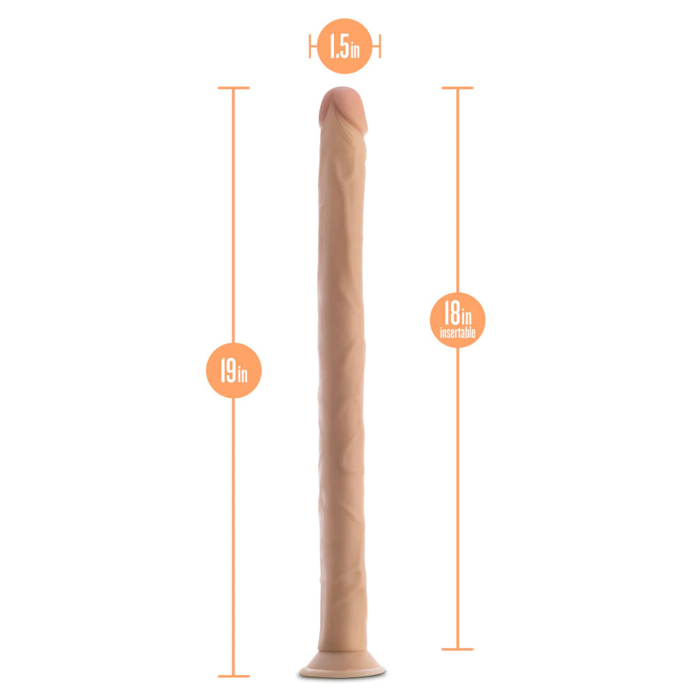 Dr. Skin 19 Inch Long Realistic Dildo - Vanilla