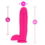 Neo Realistic Neon Pink 11-Inch Long Dildo