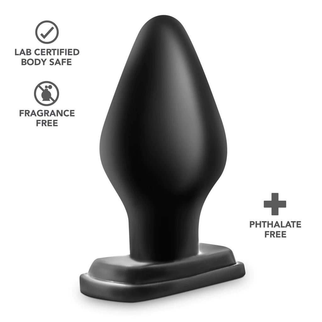 Anal Adventures XXL Black 6-Inch Anal Plug