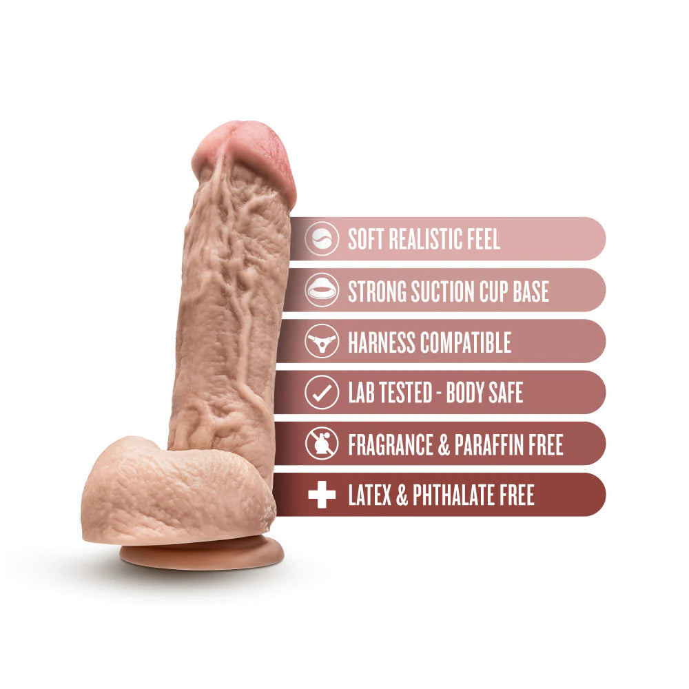 Dr. Skin Mr. D 8.5 Inch Long Dildo - Vanilla