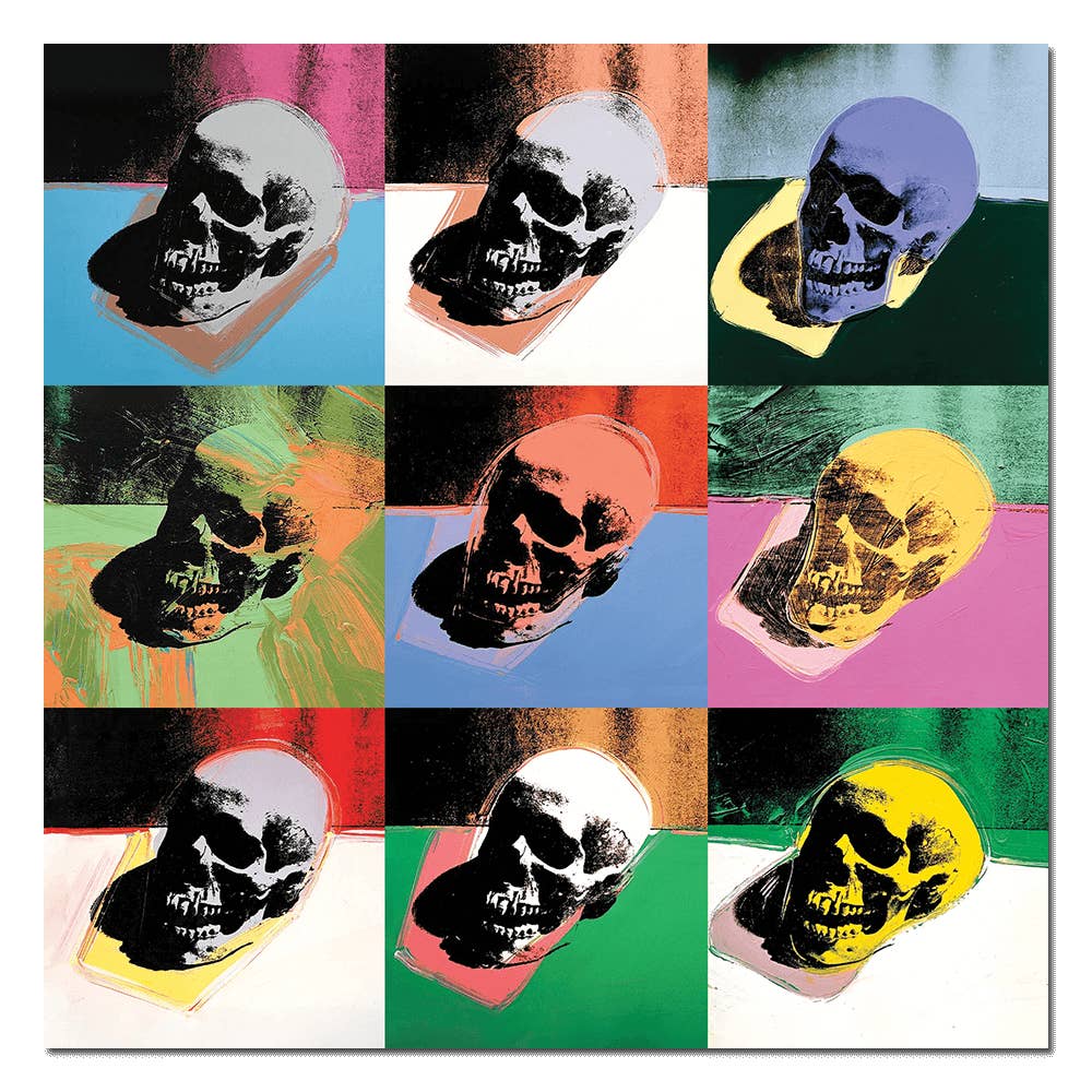 Skulls By Andy Warhol - Sheet of 9 Kiss-Cut Stickers