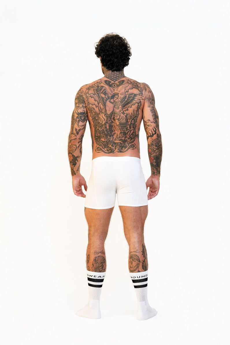 Mounderwear The Standard Boxer Briefs - White
