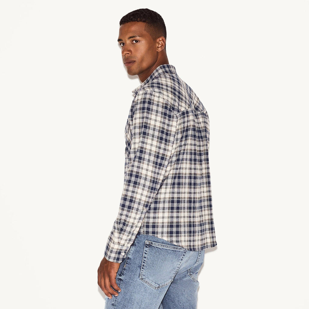 PLAYBOY Men's Flannel Long Sleeve Shirt