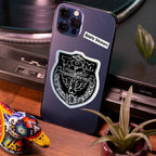 Tom of Finland Badge die-cut sticker on a laptop