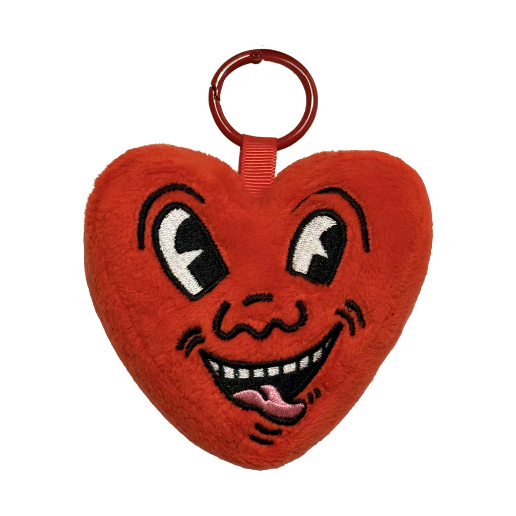 Keith Haring Pop Shop Heart with Face Plush Bag Charm
