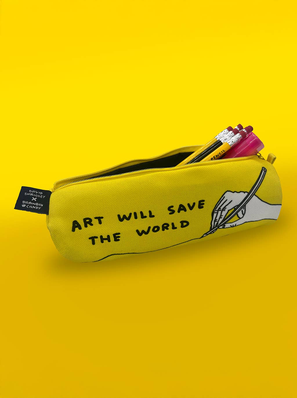David Shrigley - Art Save The World Pencil Case