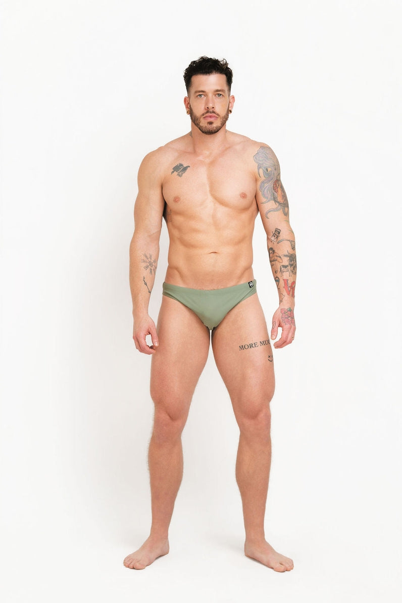 Mounderwear Core Swim Brief - Sage