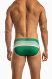 Sport Stripe Low Rise 1" Swimsuit by Jack Adams in 3 colors