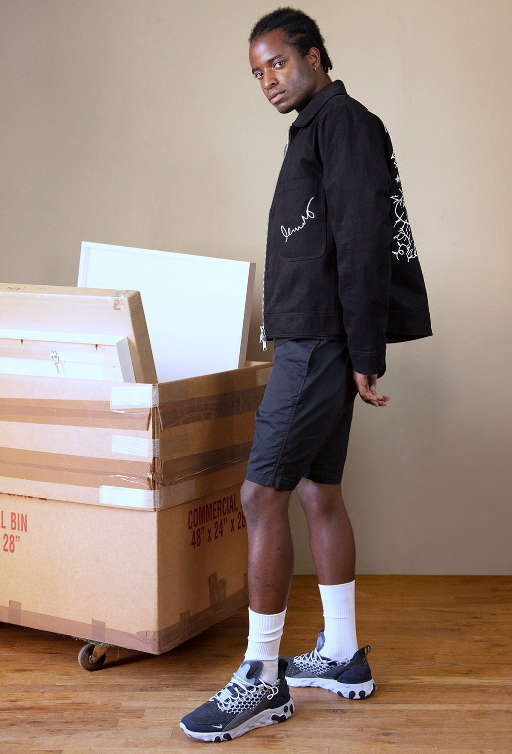 Jean-Michel Basquiat Beat Bop Mechanic's Jacket