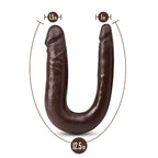 Dr. Skin Mini Double Dong Chocolate 12.5-Inch Long Double Dildo