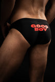 Good Boy Swim Brief by YES HOMO - Black / Red