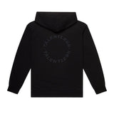 Talentless Circle Logo Embroidered Hoodie Pitch Black