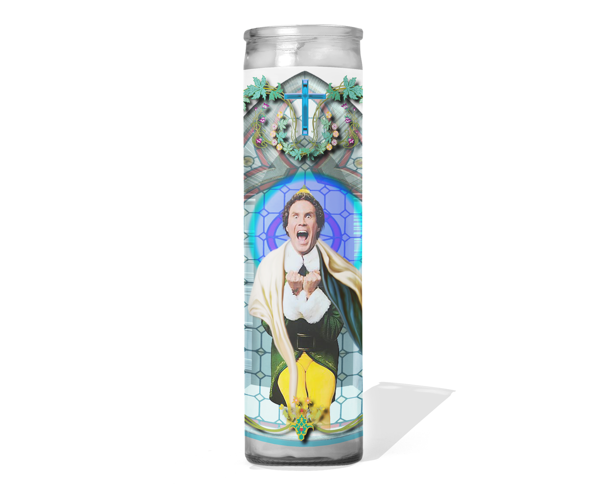 Elf Will Ferrell Christmas Celebrity Prayer Candle