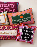 Pumpkin To Talk About Needlepoint Pillow