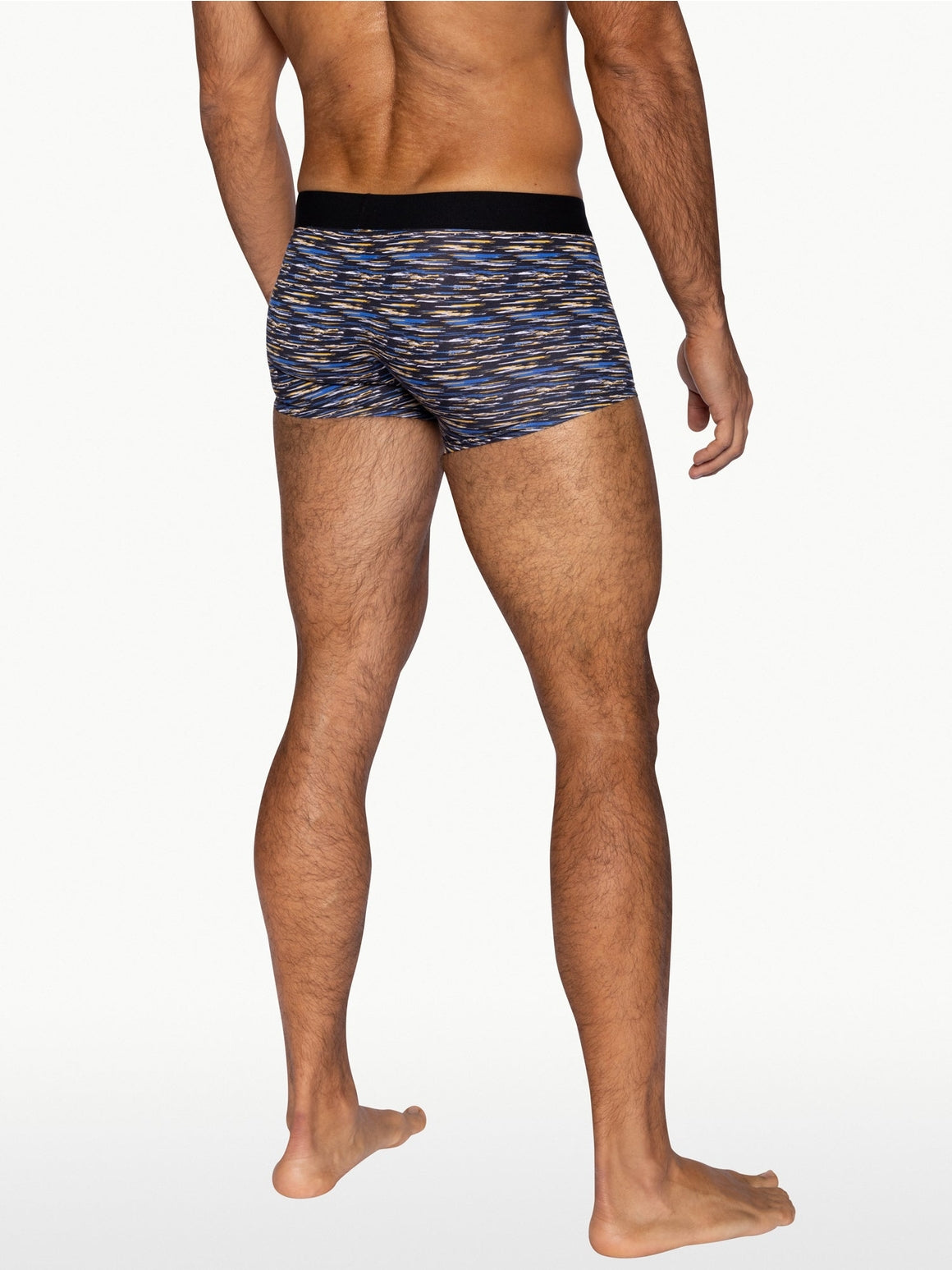 BIKE Stretch Cotton Trunk - Indigo Brush Strokes