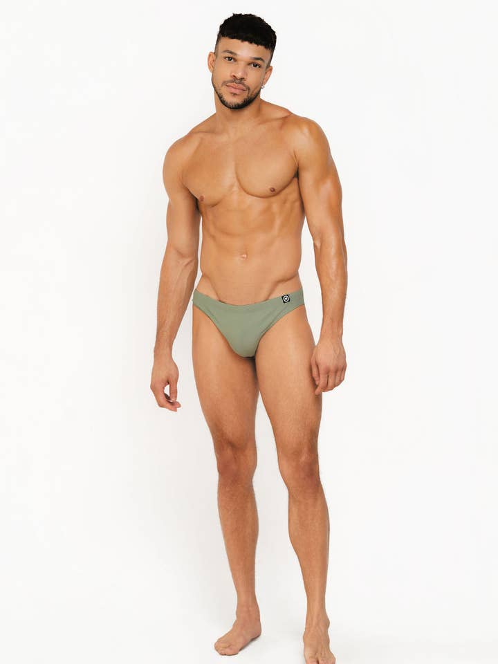 Mounderwear Core Swim Brief - Sage