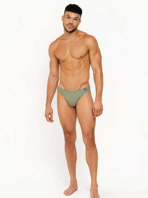 Mounderwear Core Swim Brief - Sage