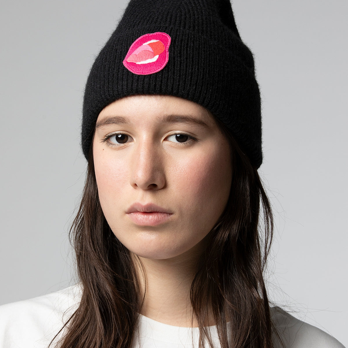 Tom Wesselmann Mouth #7 Patch Knit Beanie