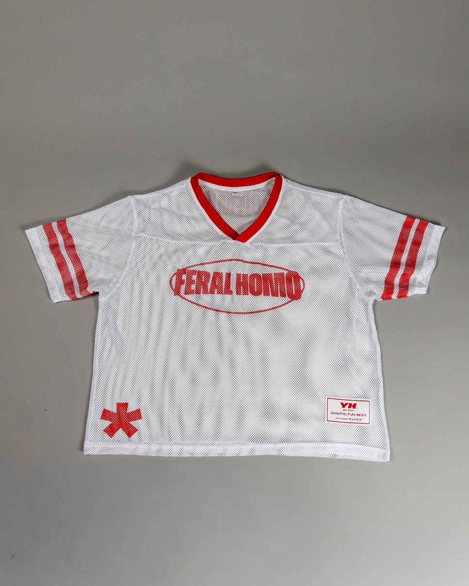 Feral Homo Mesh Jersey - White / Red