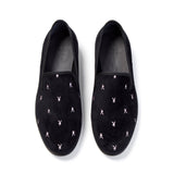 PLAYBOY Duke + Dexter Velvet Mini Rabbit Head Loafers