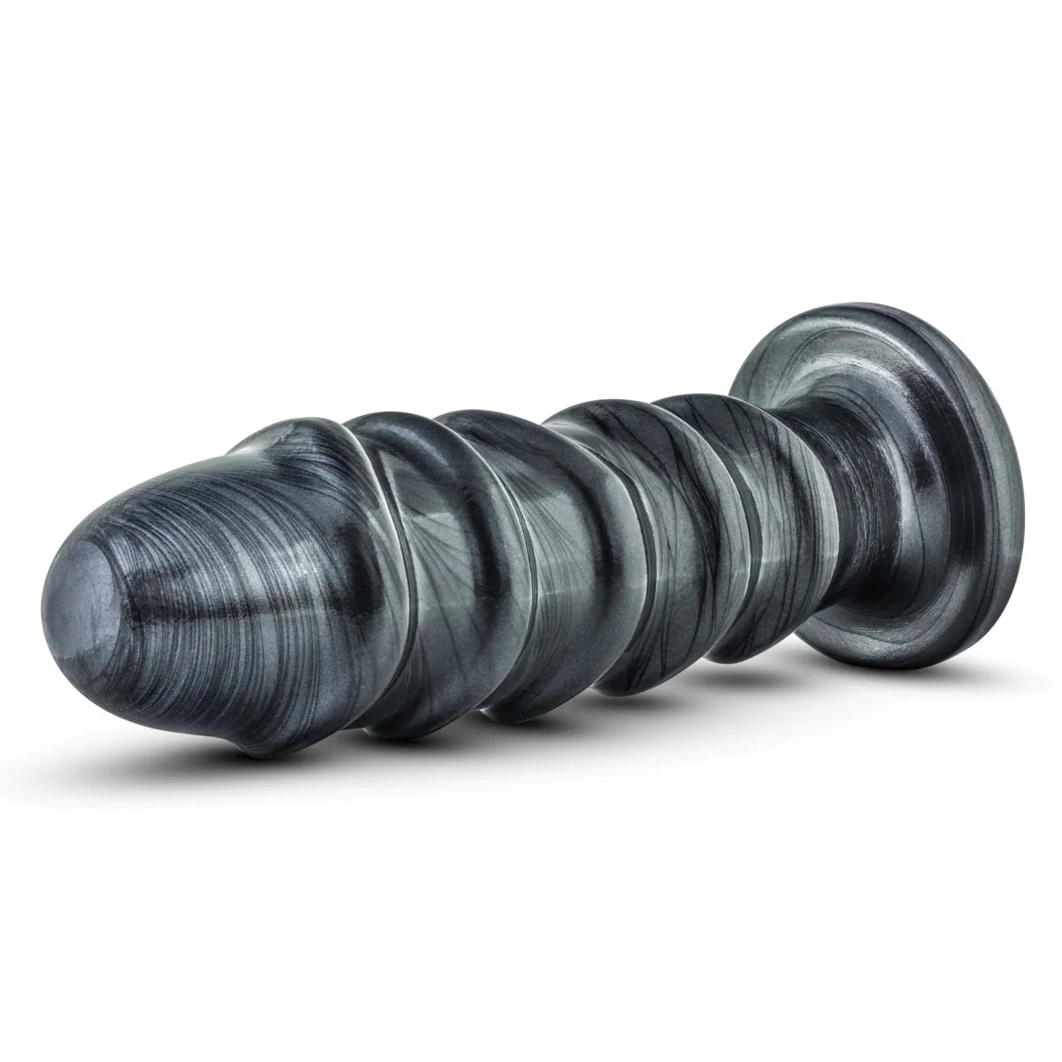 Jet Annihilator Carbon Metallic Black 11-Inch Anal Plug With Suction Cup Base