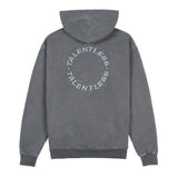 Talentless Circle Logo Embroidered Hoodie Steel Grey