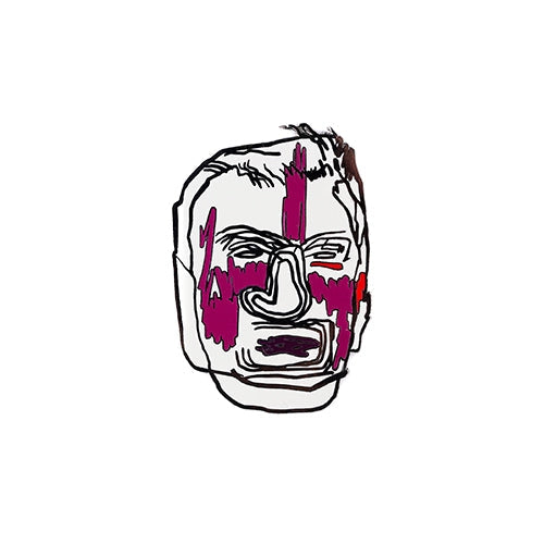 Jean-Michel Basquiat Nat "King" Cole Postcard and Pin