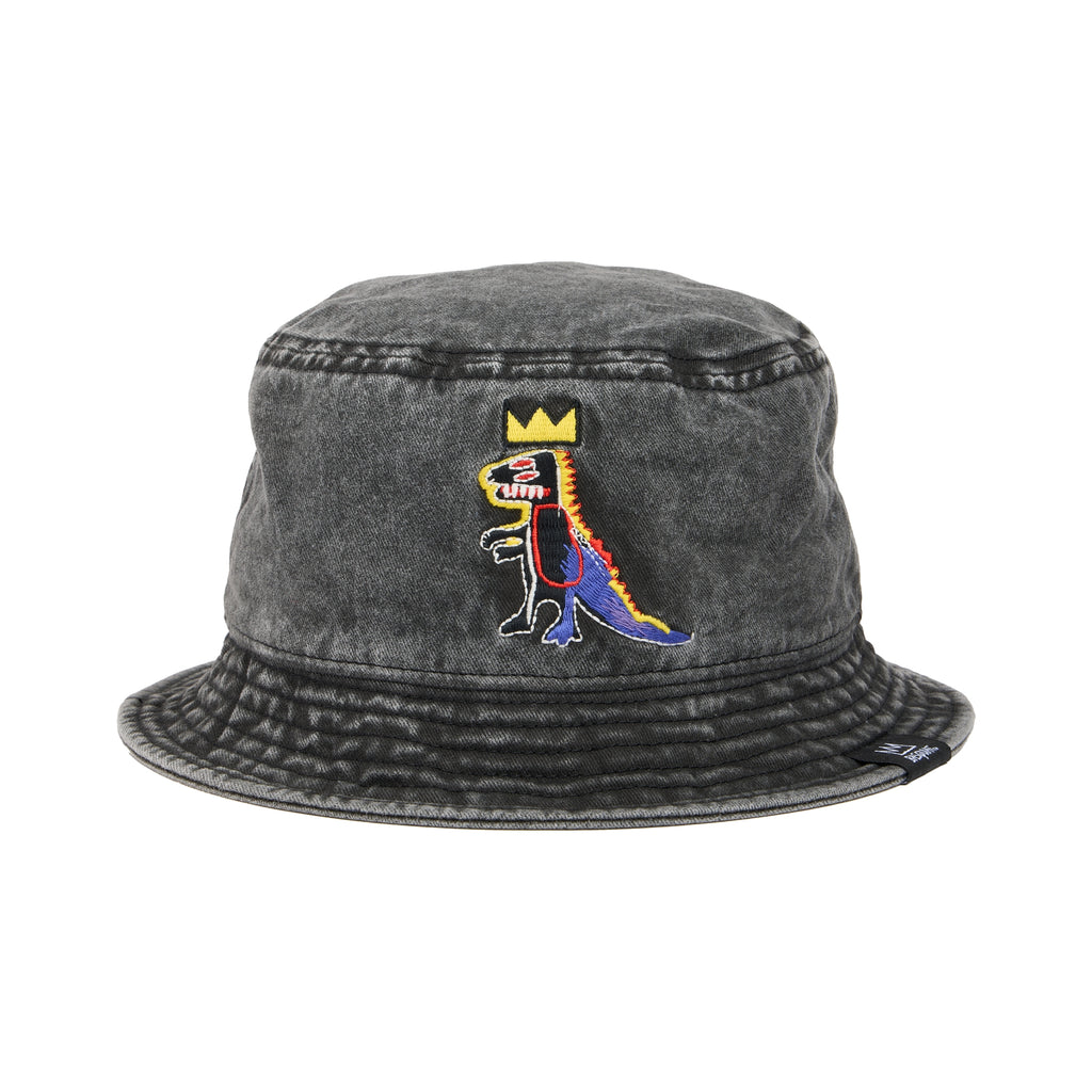 Jean-Michel Basquiat Pez Dispenser Embroidered Denim Bucket Hat