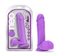 Neo Realistic Neon Purple 8-Inch Long Dildo