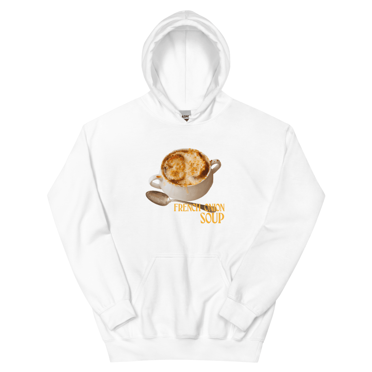 French Onion Soup Hoodie White