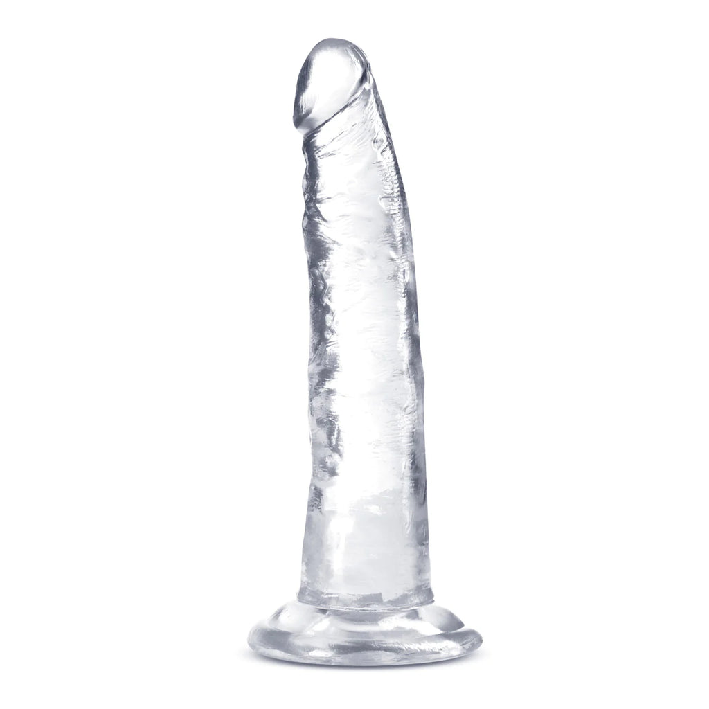 B Yours Plus Lust N’ Thrust Realistic Clear 7.5-Inch Long Dildo