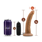 Dr. Skin Dr. Dave Realistic Mocha 7.5-Inch Vibrating Dildo