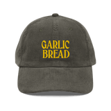 Garlic Bread Embroidered Corduroy Hat Olive