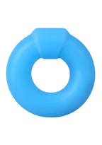 Rock Solid The Mega Ring Glow in the Dark Silicone Cock Ring - Blue