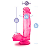 B Yours Sweet N' Hard 1 Realistic Pink 7-Inch Long Dildo