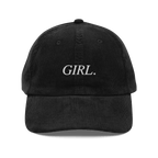 GIRL. Embroidered Corduroy Hat