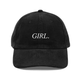 GIRL. Embroidered Corduroy Hat